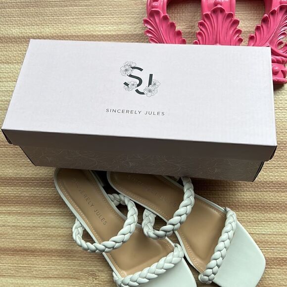 Sincerely Jules Neptune Double Braided Band Sandals - Picture 7 of 9